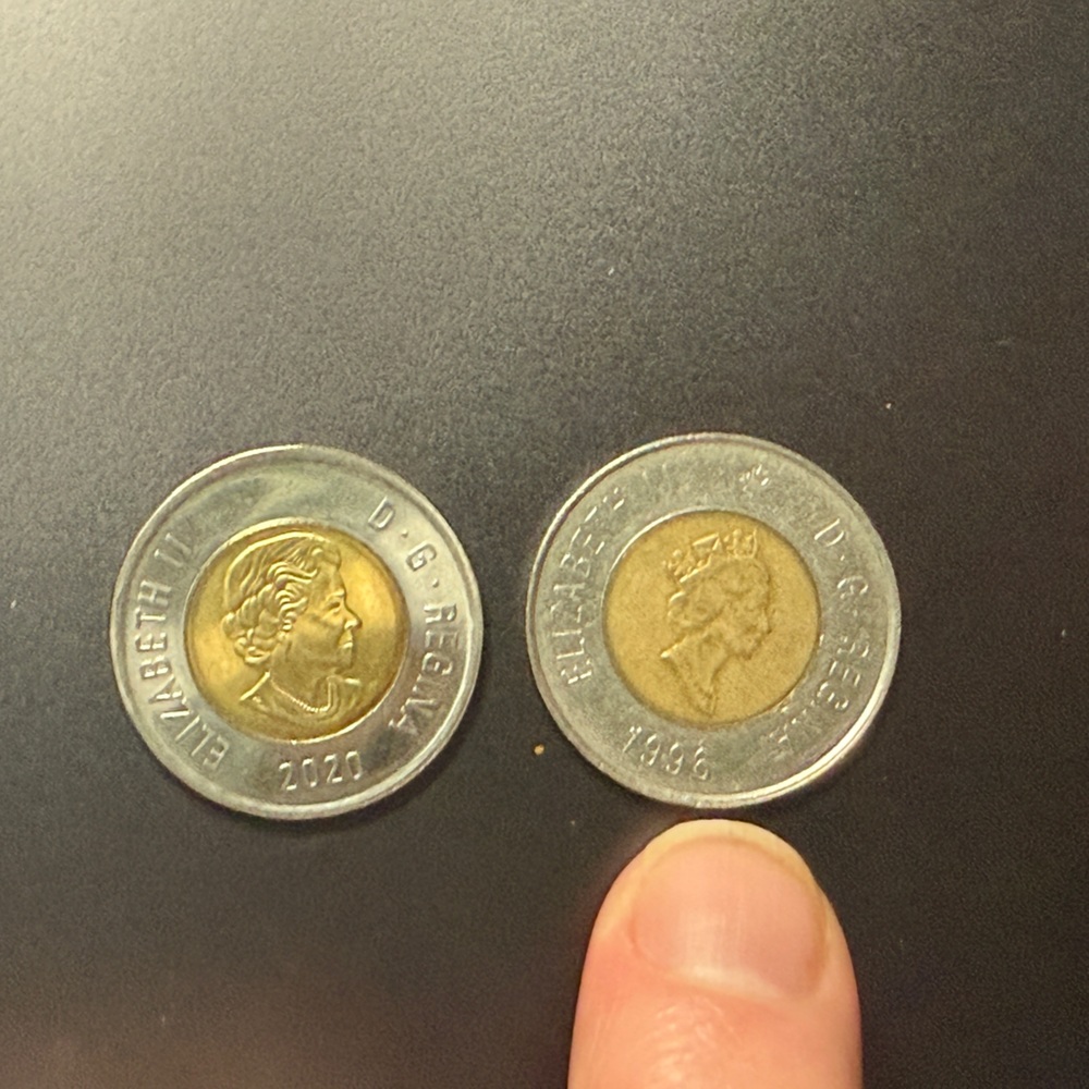 Rare 1996 Canadian German Planchet Toonie.